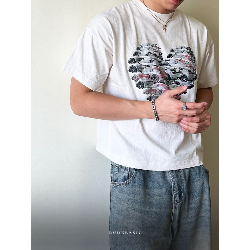 RUDEBASIC - Posye Tiny Tee - Heavy Weight Cotton [UNISEX] | Kaos Boxy | Kaos Putih Pria | Kaos Graphic