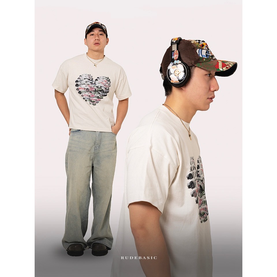 RUDEBASIC - Posye Tiny Tee - Heavy Weight Cotton [UNISEX] | Kaos Boxy | Kaos Putih Pria | Kaos Graphic