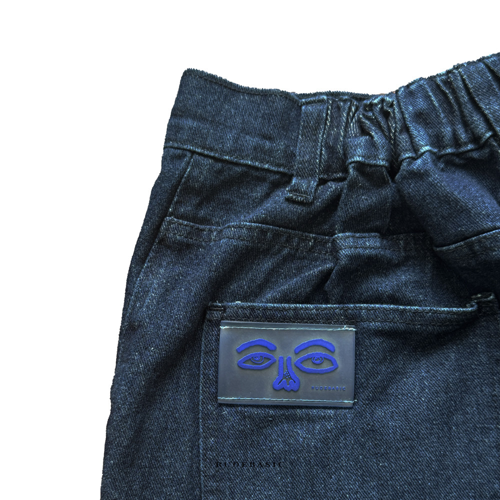 RUDEBASIC - Raw Blue Shibal Baggy Jorts | UNISEX | Jeans pendek | Celana jorts
