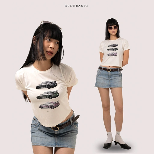 Image of RUDEBASIC - Baby Posye Tee - Women