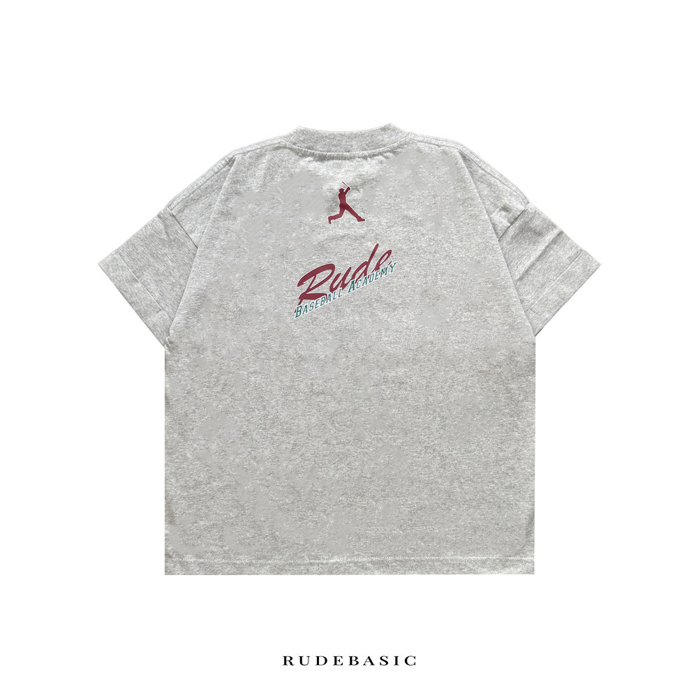 RUDEBASIC - Baseball Team Roll-up Tiny Tee - Heavy Weight Cotton [UNISEX]