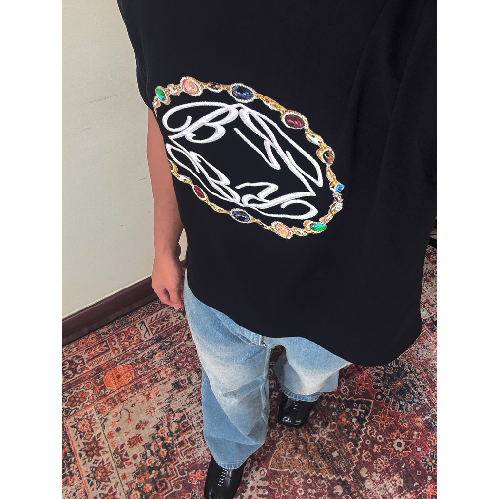RUDEBASIC - Gems Tiny Tee | Heavyweight | Kaos hitam | Kaos pria | Kaos Grafik