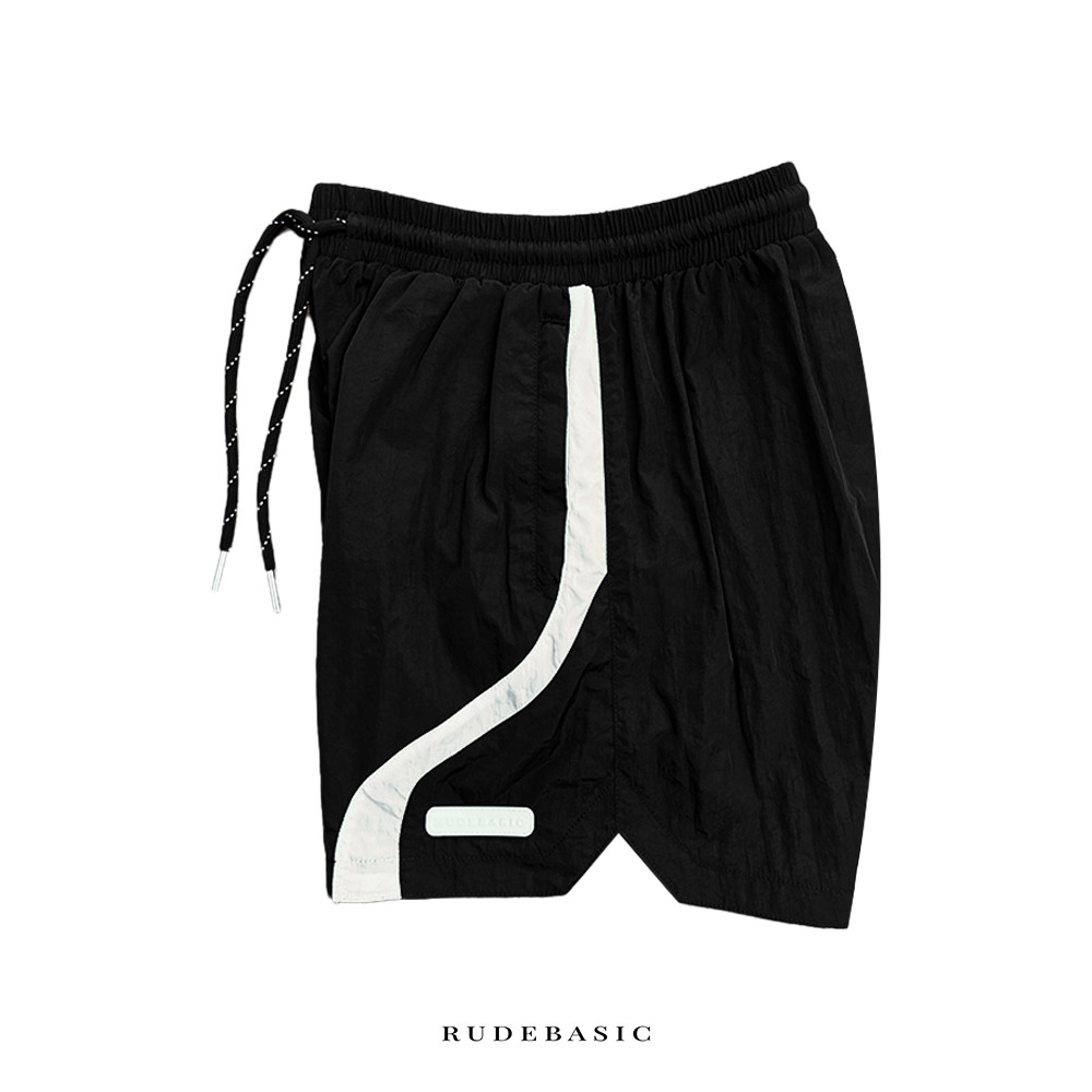RUDEBASIC - Sline Parachute Pants | Nylon Crinkle | Unisex | Celana pendek | Celana olahraga | Celana gym