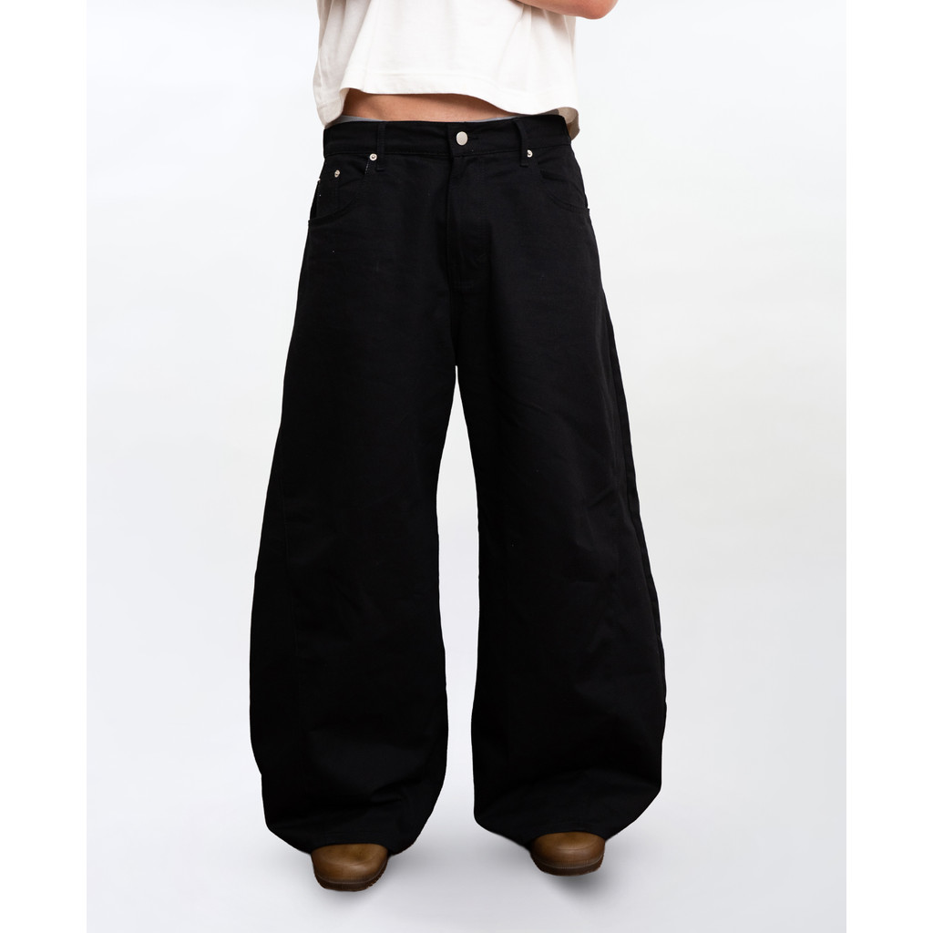 RUDEBASIC - John Barrel Pants | Fine Cotton Twill | Unisex | Celana barrel | Celana balon | Celana panjang