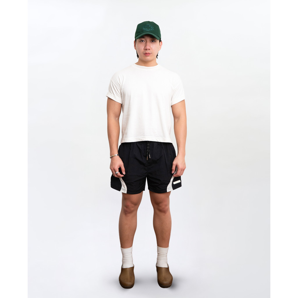 RUDEBASIC - Sline Parachute Pants | Nylon Crinkle | Unisex | Celana pendek | Celana olahraga | Celana gym