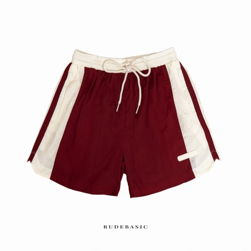 Image of RUDEBASIC - Berry Block Rude Parachute | Unisex | Celana pria | Celana pendek | celana nylon | nylon shorts