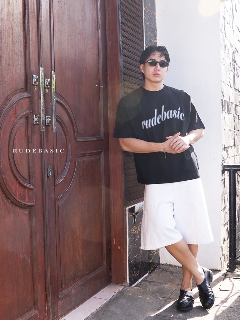 RUDEBASIC - Glare RB Boxy Oversize | Heavy Weight | Kaos Pria | Kaos vintage