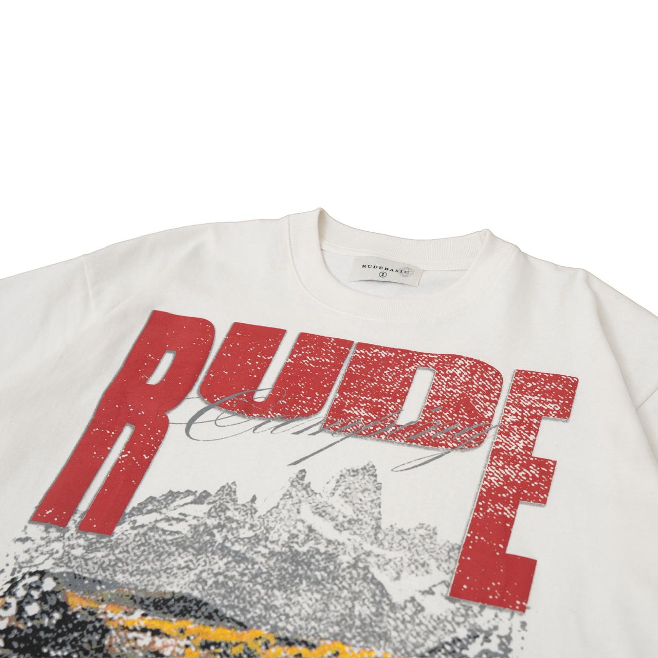 RUDEBASIC - Camping Tiny Tee | Heavy Weight | Kaos Pria | Kaos vintage