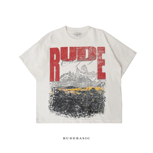 Image of RUDEBASIC - Camping Tiny Tee  | Heavy Weight | Kaos Pria | Kaos vintage