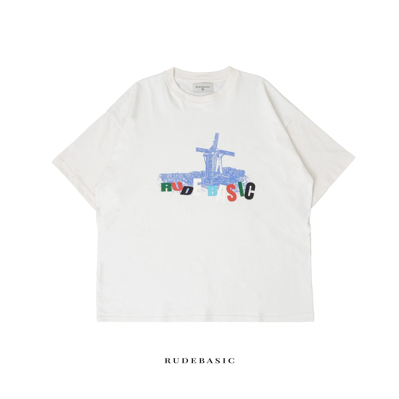 RUDEBASIC - Windmill Boxy Oversize| Heavy Weight | Kaos Pria | Kaos vintage