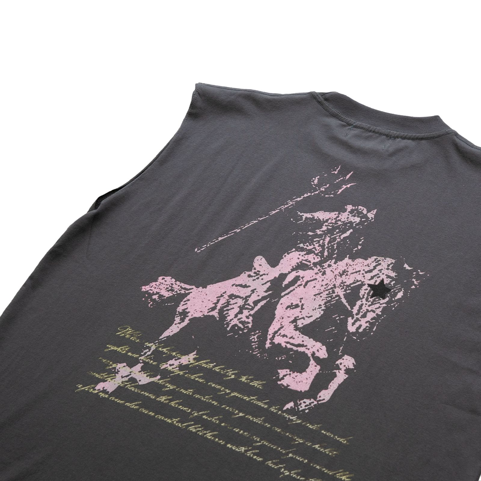 RUDEBASIC - Trisul Sleeveless Tee | Mid Weight Soft Cotton | Kaos Pria | Kaos vintage