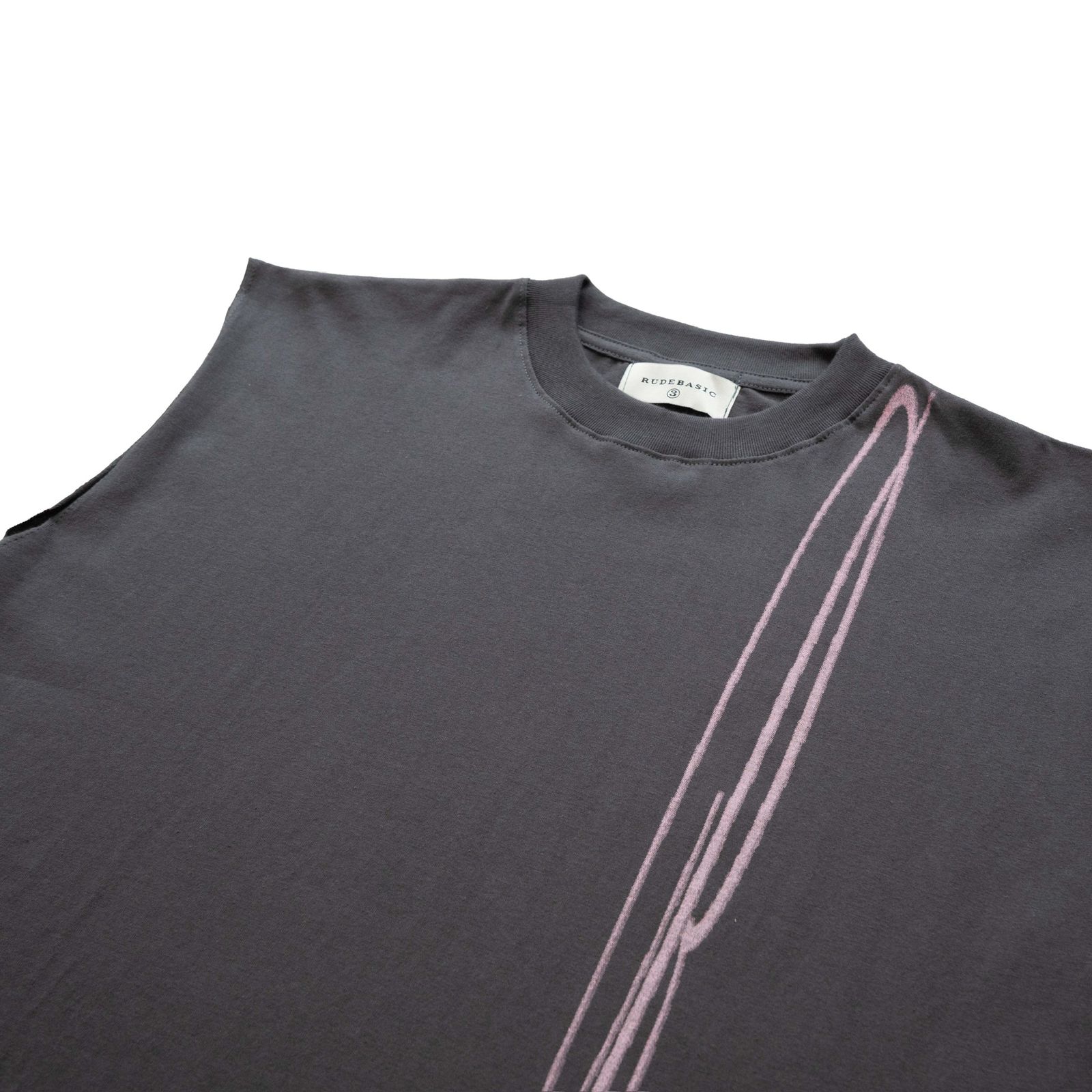 RUDEBASIC - Trisul Sleeveless Tee | Mid Weight Soft Cotton | Kaos Pria | Kaos vintage