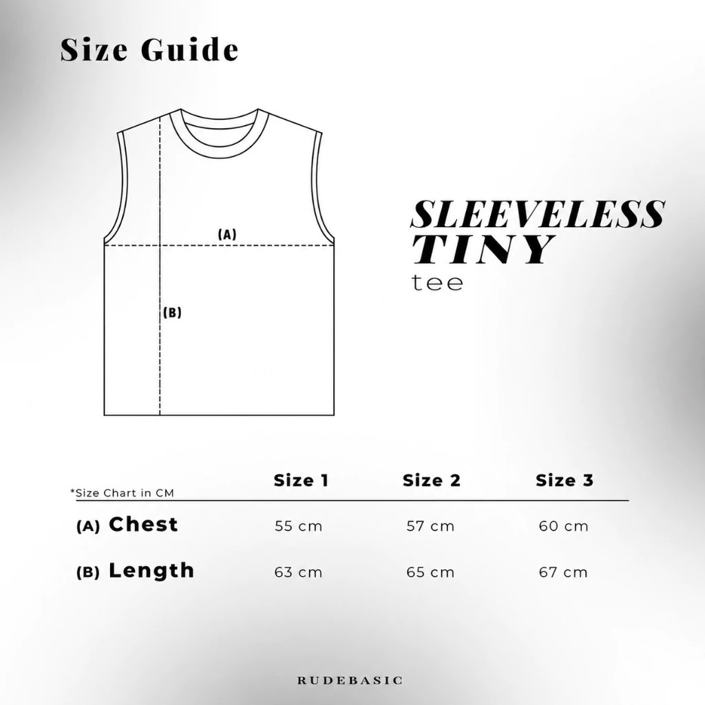RUDEBASIC - Cali Sleeveless Tee | Mid Weight Soft Cotton | Broken White , Black