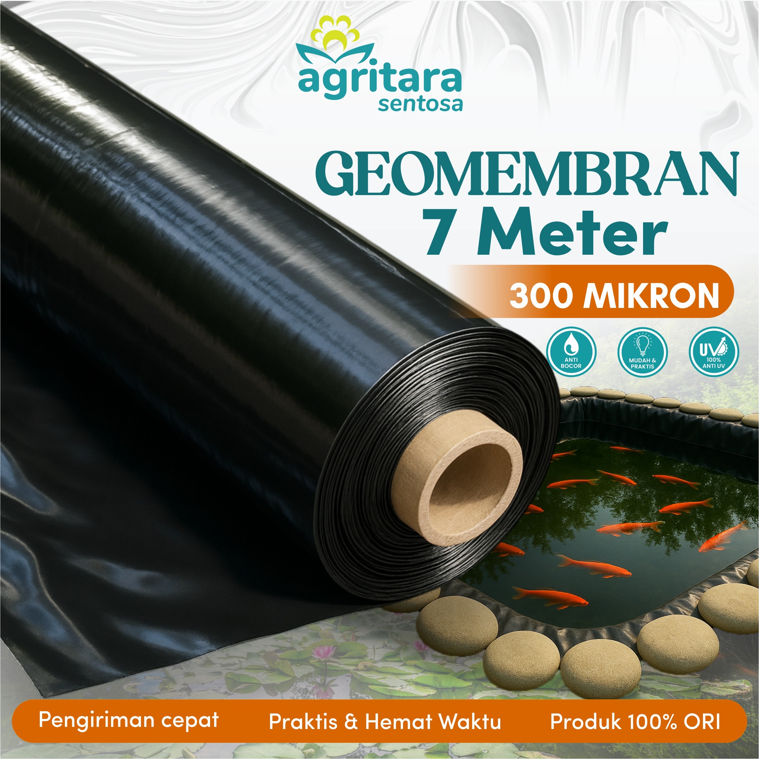 Geomembran HDPE Lebar 7 Meter - Full Additive