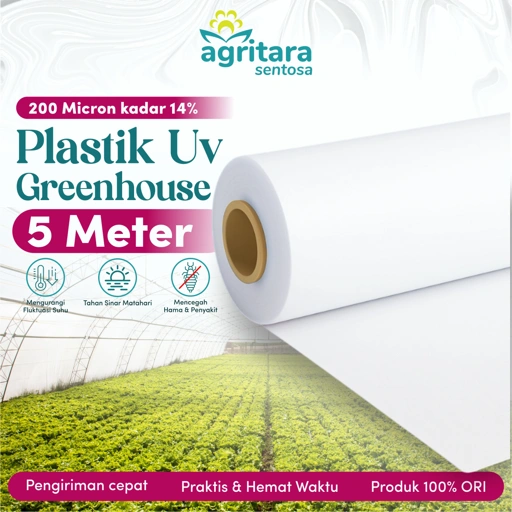 Image of Plastik UV Greenhouse Lebar 5 Meter - Full Additive