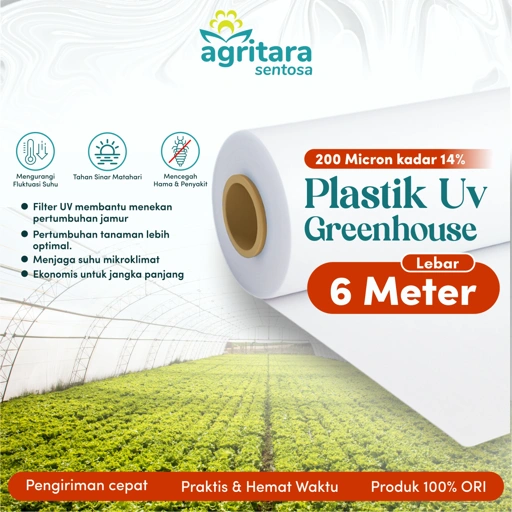 Image of Plastik UV Greenhouse Lebar 6 Meter - Full Additive