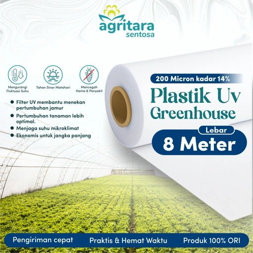 Image of Plastik UV Greenhouse Lebar 8 Meter - Full Additive