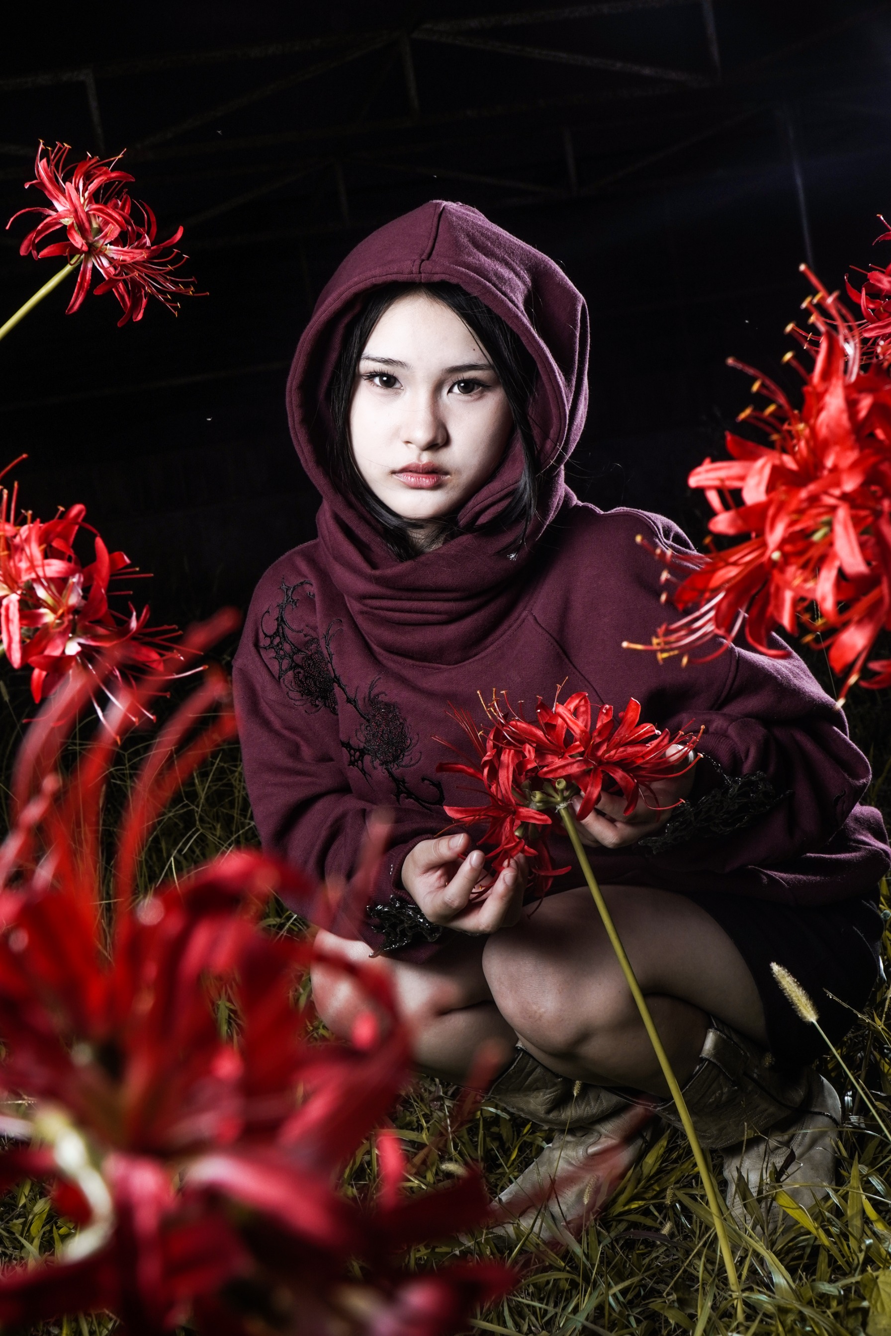 Hoodie High neck | CRIMSON | Poseidon Reprisal