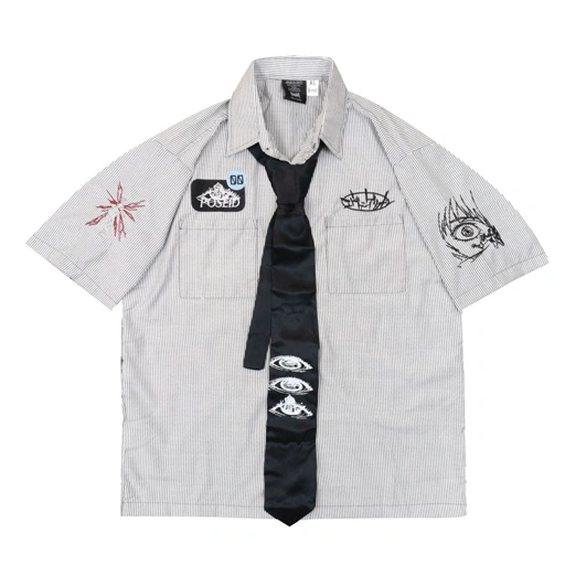 Kemeja Stripe Shirt | REI AYANAMI | Poseidon Reprisal