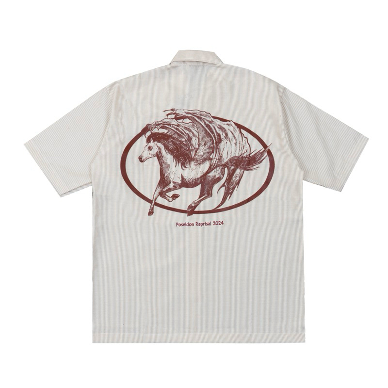 Kemeja Stripe Shirt | Free Dasi | BATHORSE | Poseidon Reprisal