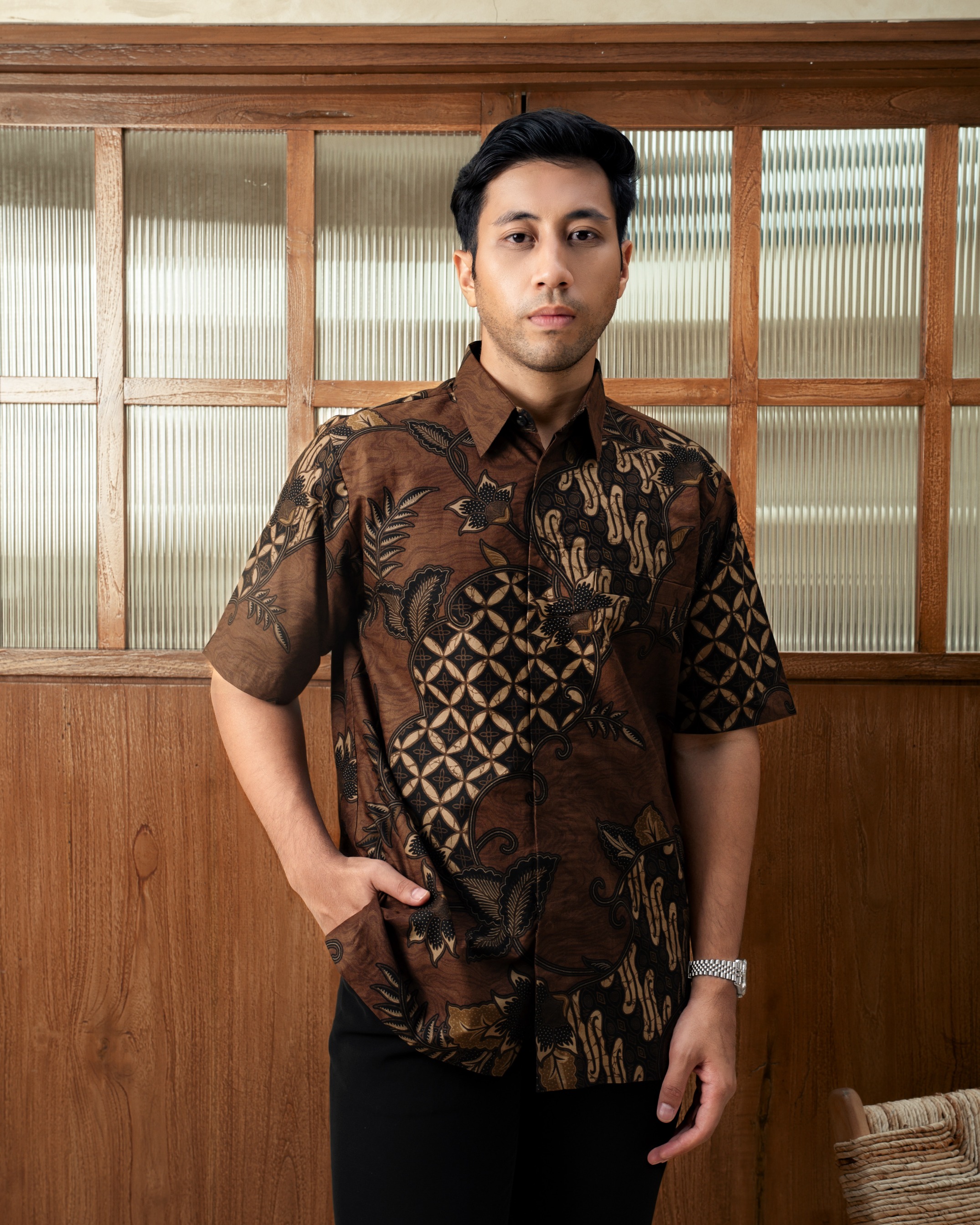 AKSARA WOOD BROWN (Short Sleeve)