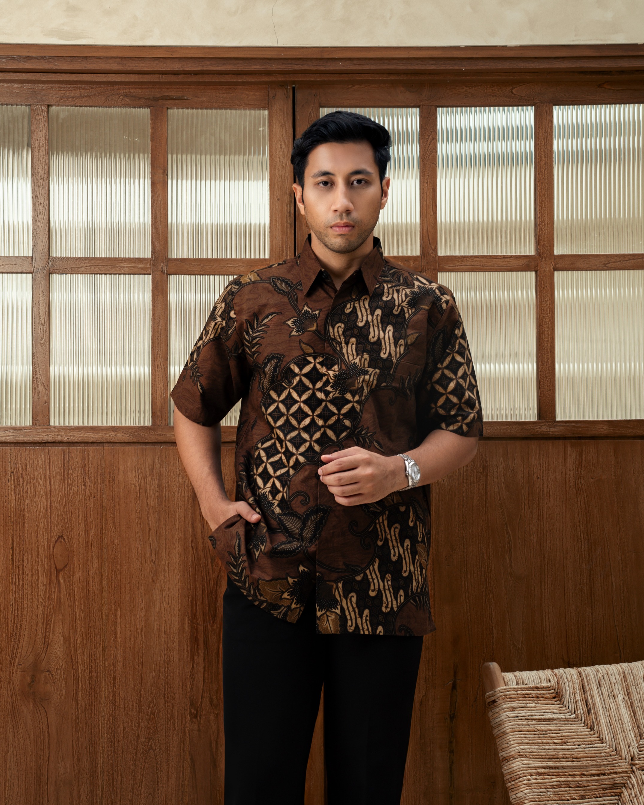 AKSARA WOOD BROWN (Short Sleeve)