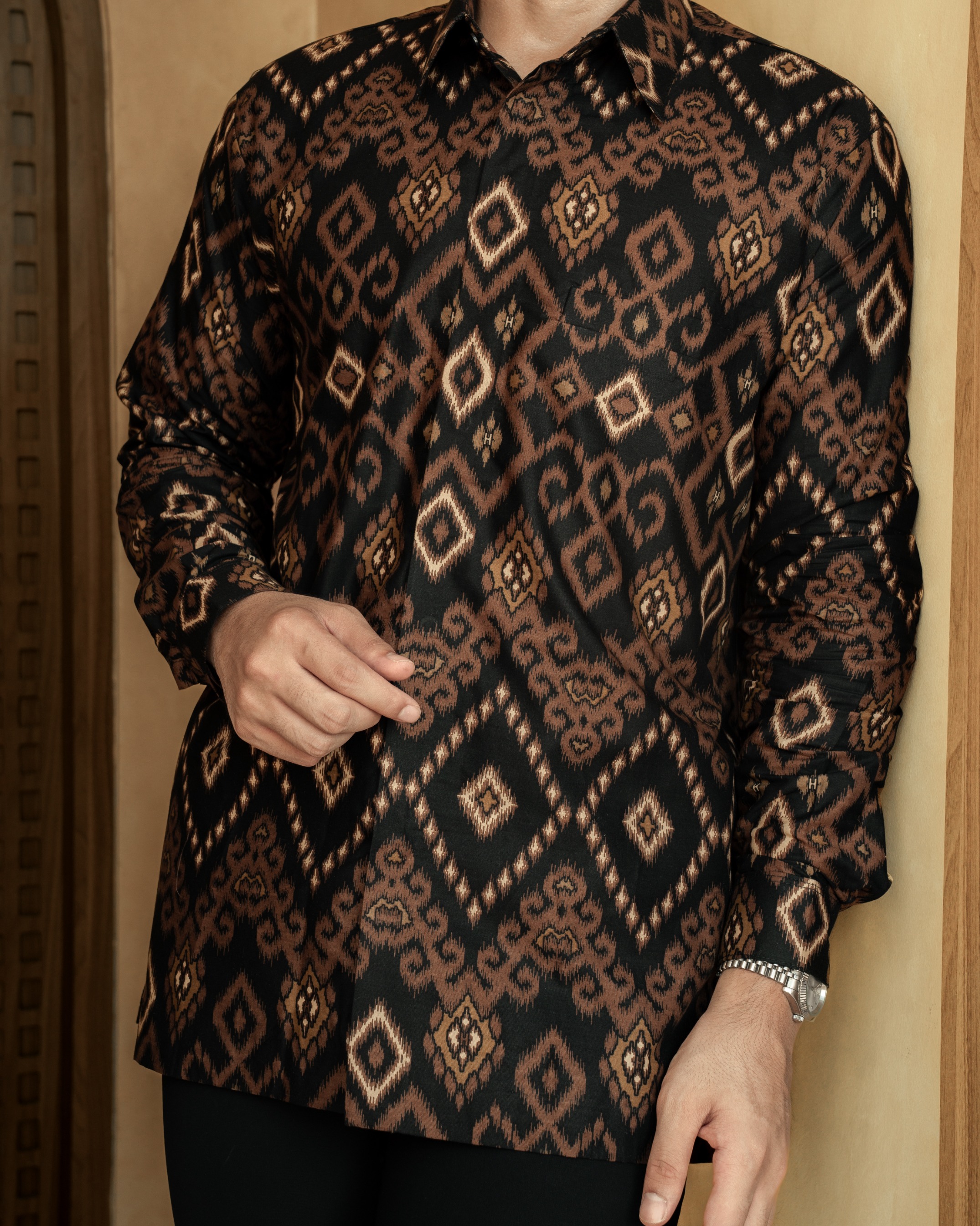 RAKSANA SONGKET BLACK - BROWN