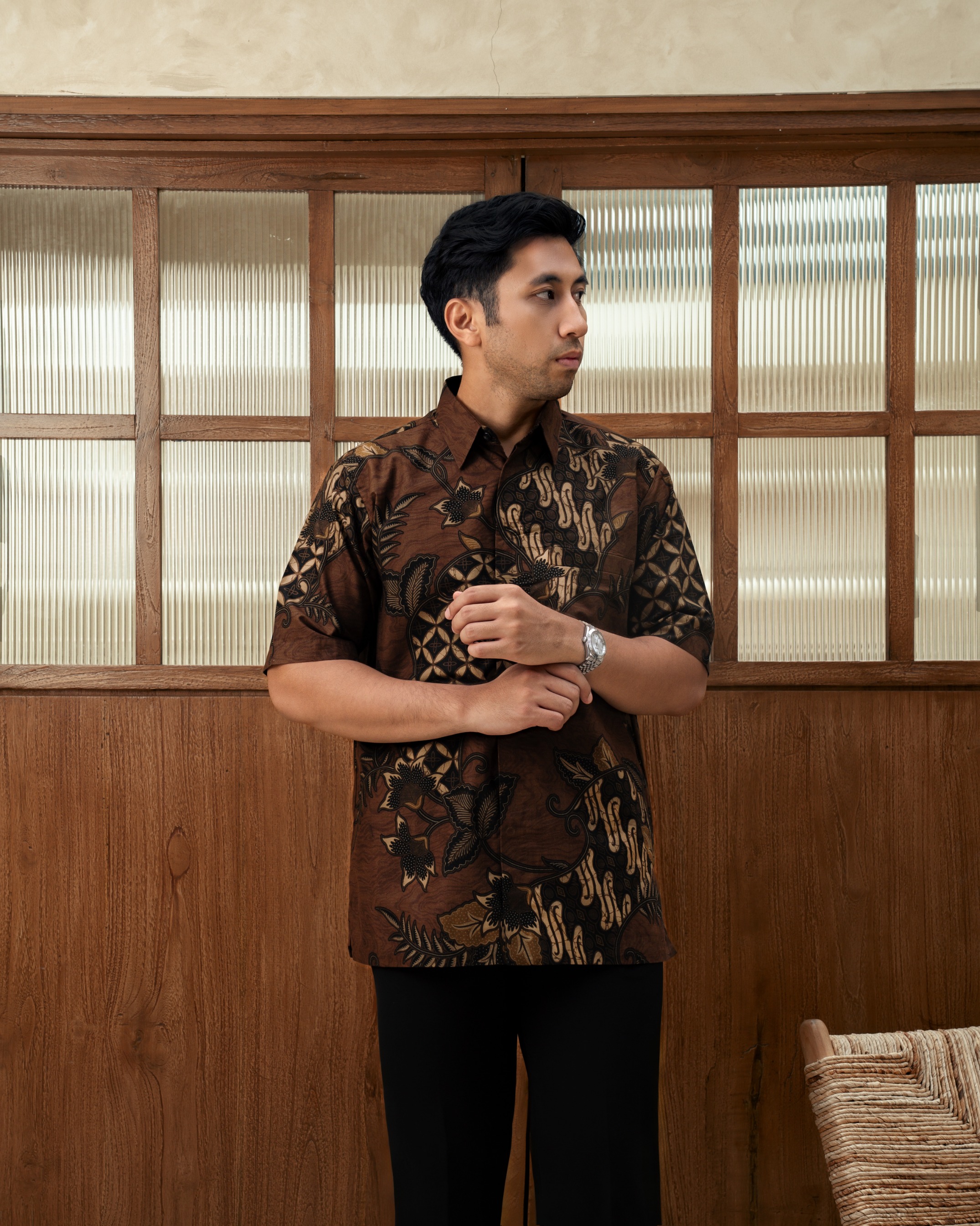 AKSARA WOOD BROWN (Short Sleeve)