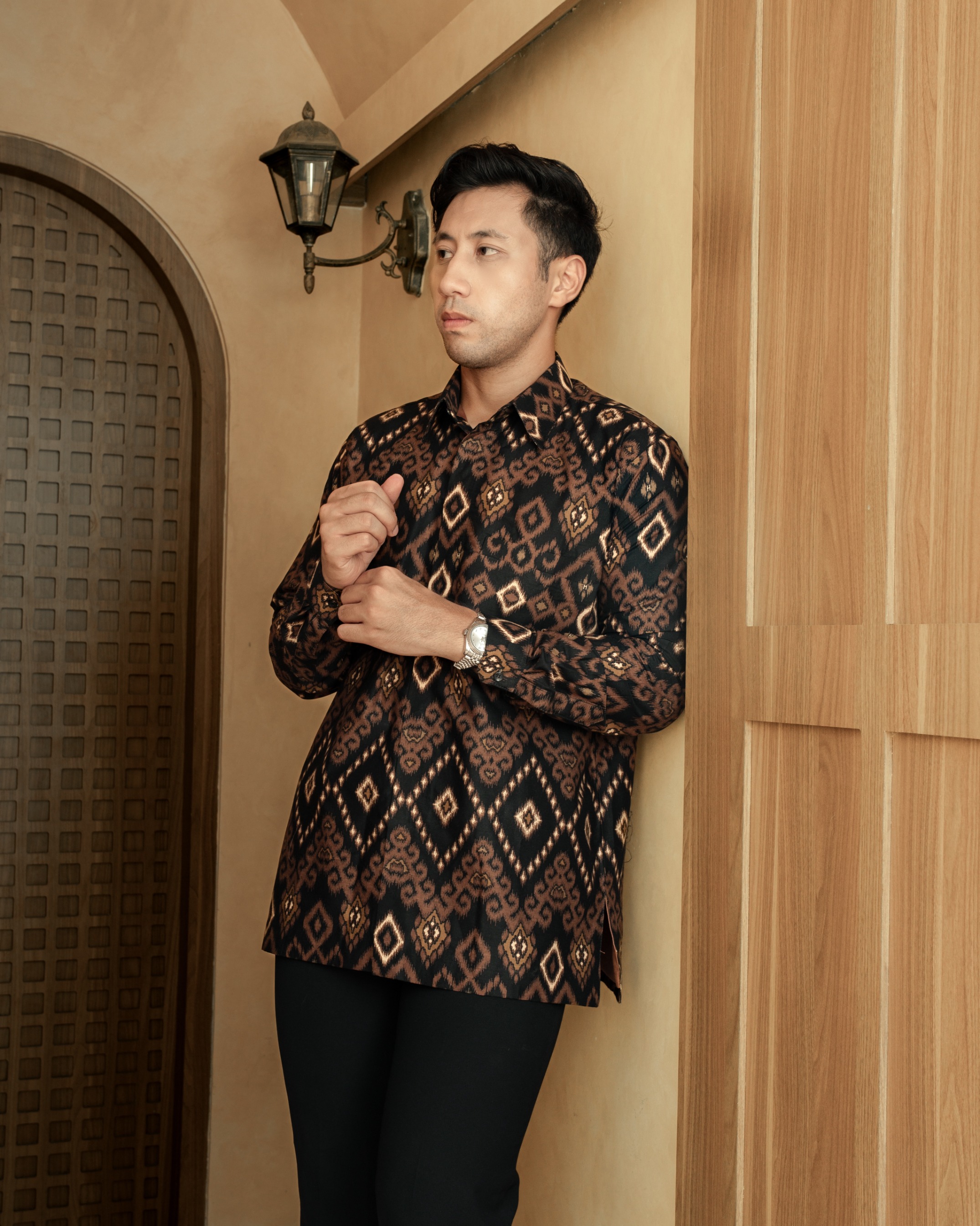 RAKSANA SONGKET BLACK - BROWN