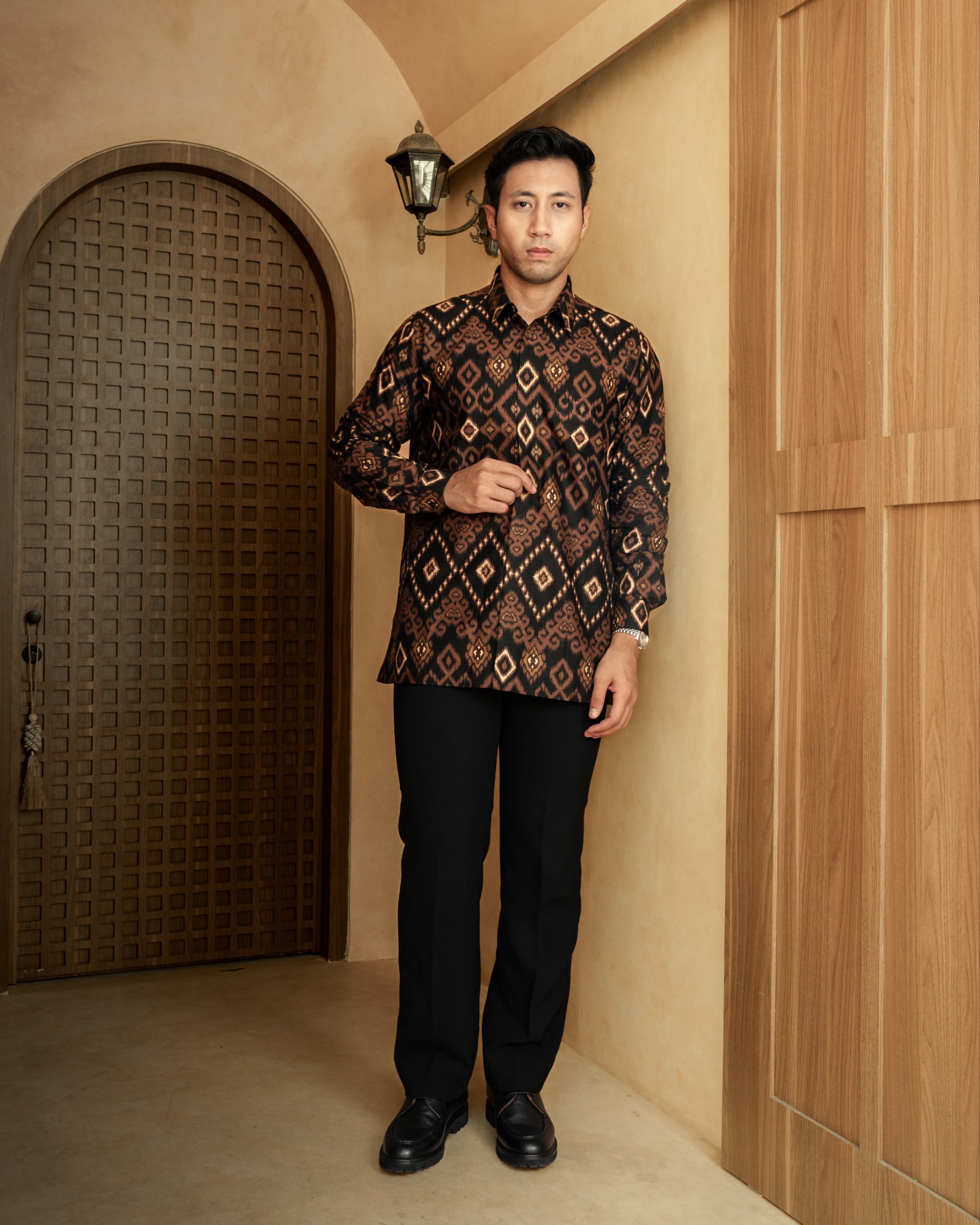 RAKSANA SONGKET BLACK - BROWN