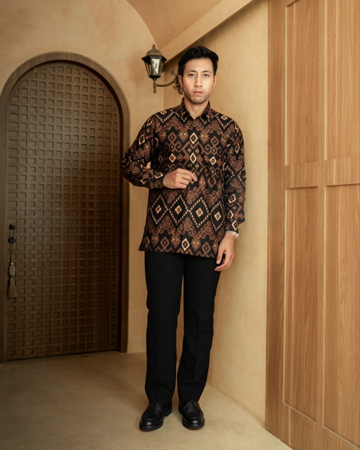 RAKSANA SONGKET BLACK - BROWN