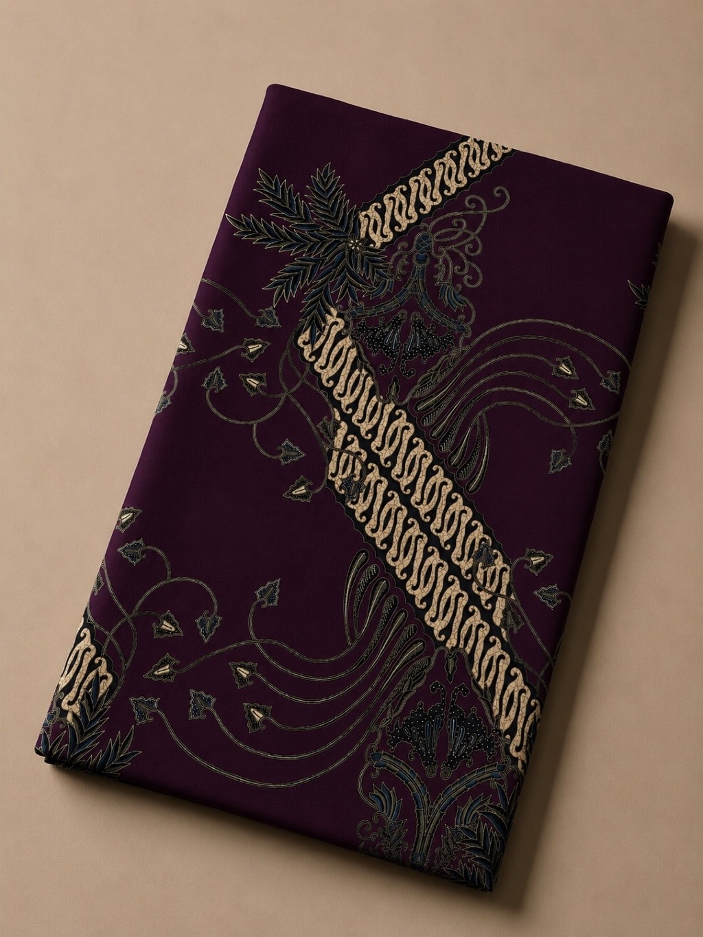 KAIN BATIK WIGUNA BURGUNDY