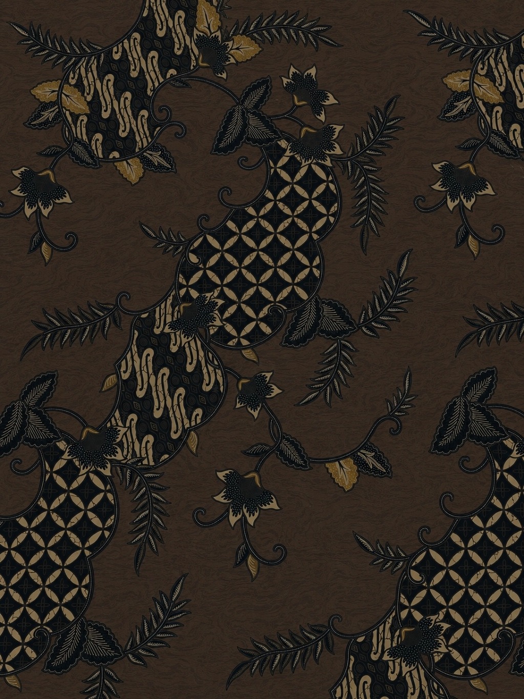 KAIN BATIK AKSARA WOOD BROWN