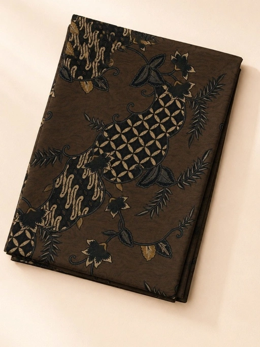 KAIN BATIK AKSARA WOOD BROWN
