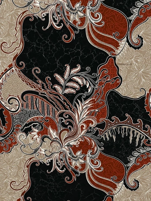PRIVÉ - KAIN BATIK RANDHI BLACK RED