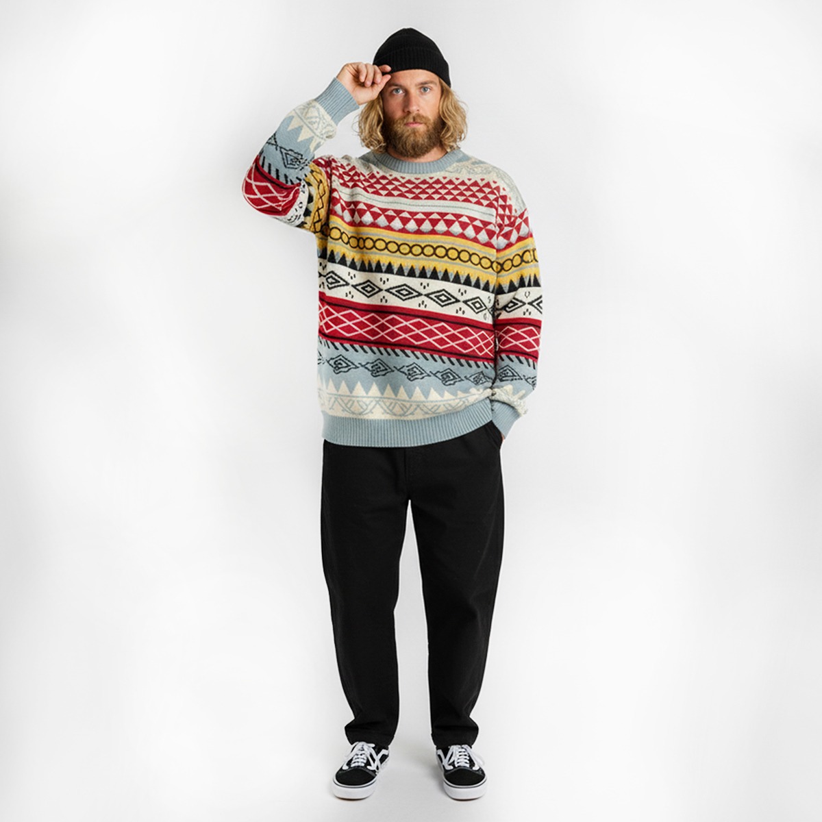 Tribal Velve Knitted Sweater