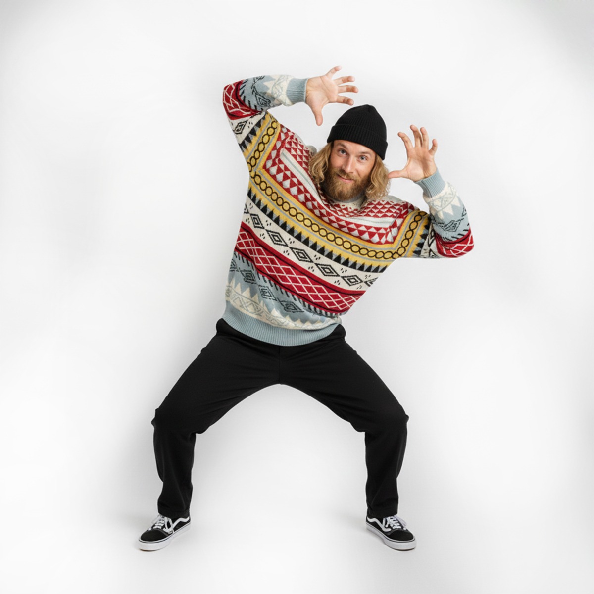Tribal Velve Knitted Sweater