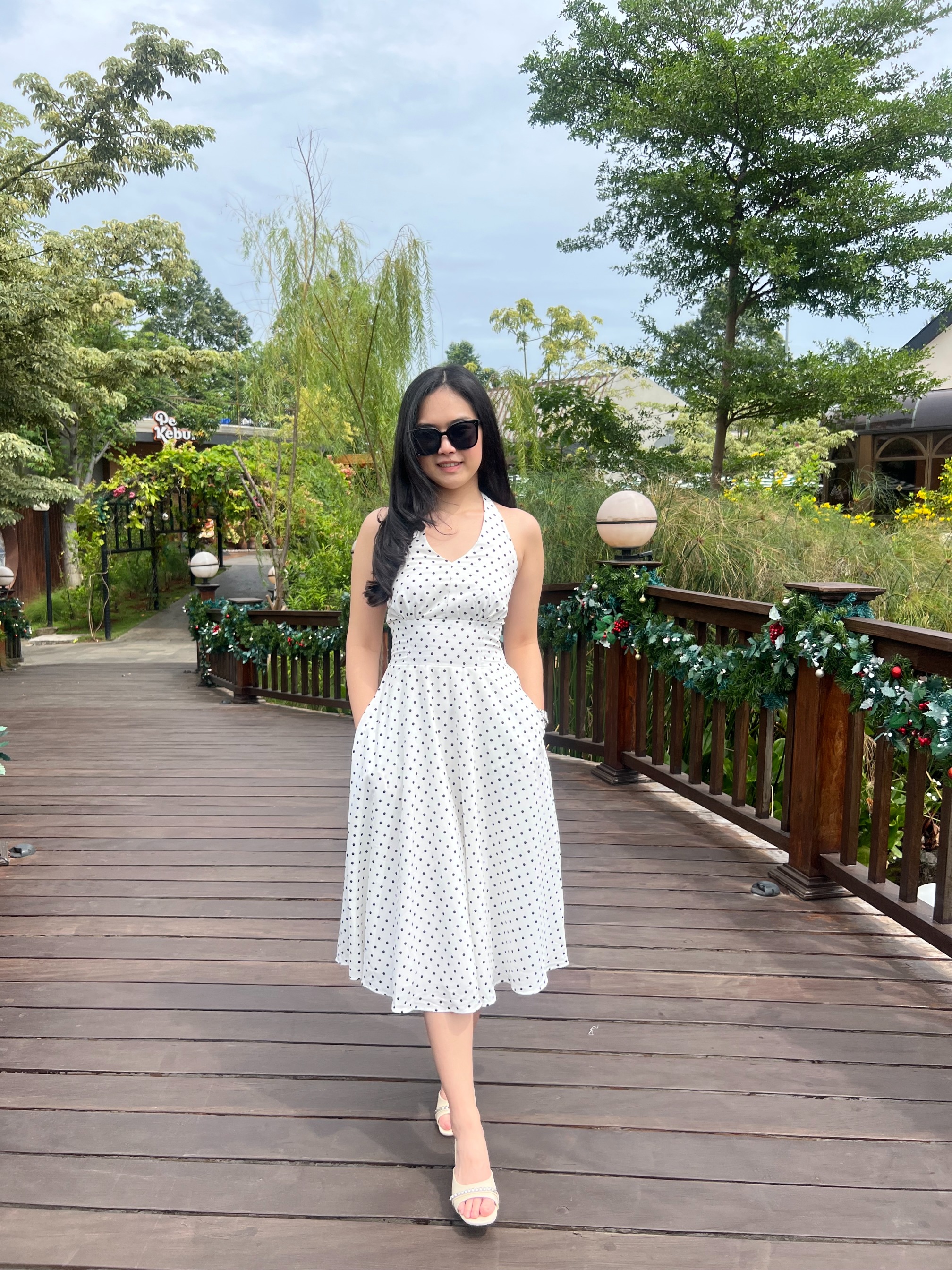 Poka Dress In White