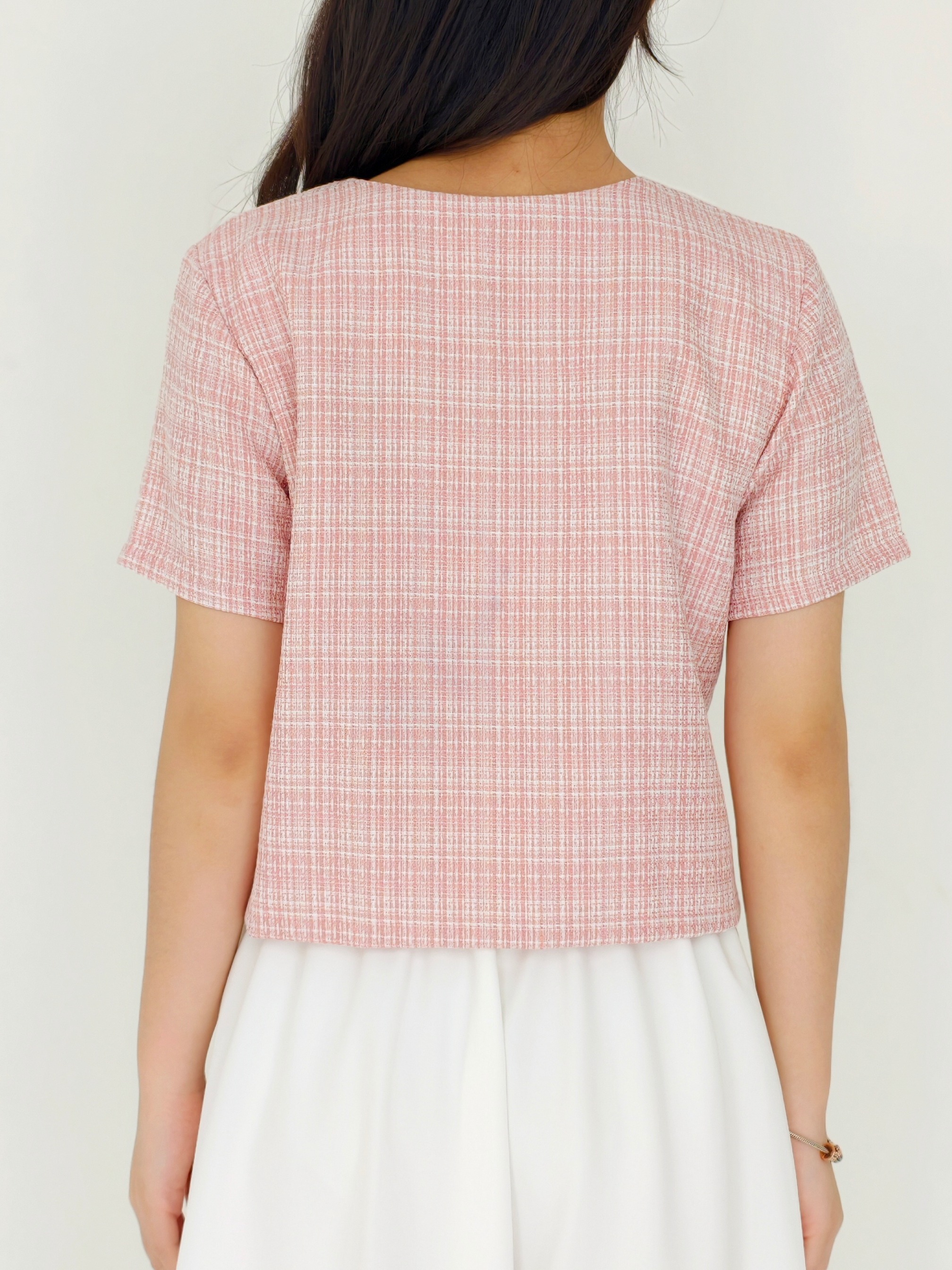 Mai Crop Top Tweed