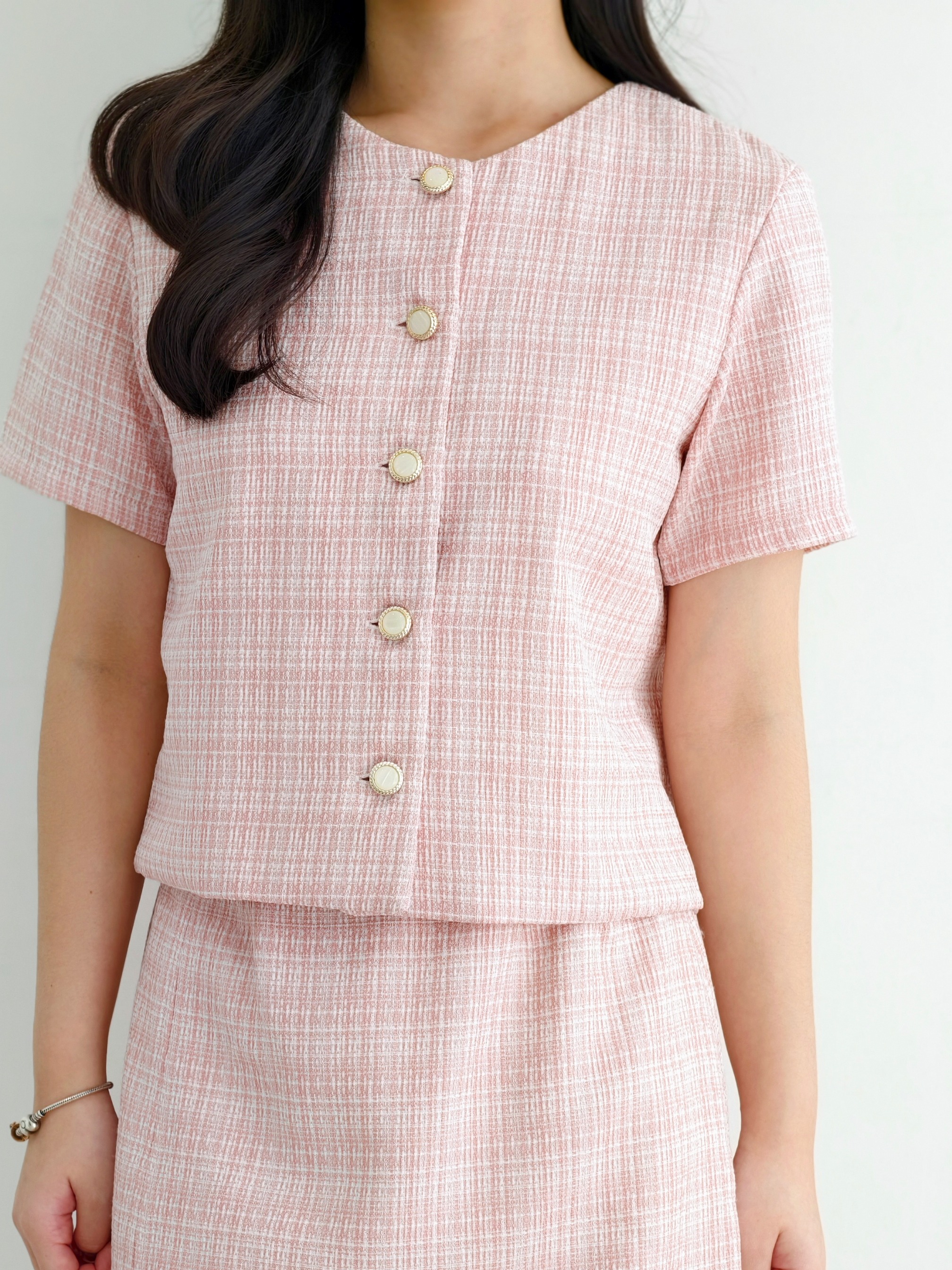 Mai Crop Top Tweed