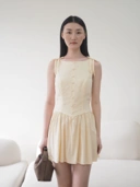 Belle Mini Dress Butter Yellow