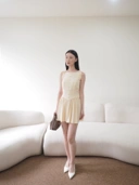 Belle Mini Dress Butter Yellow