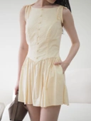 Belle Mini Dress Butter Yellow