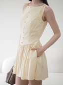 Belle Mini Dress Butter Yellow