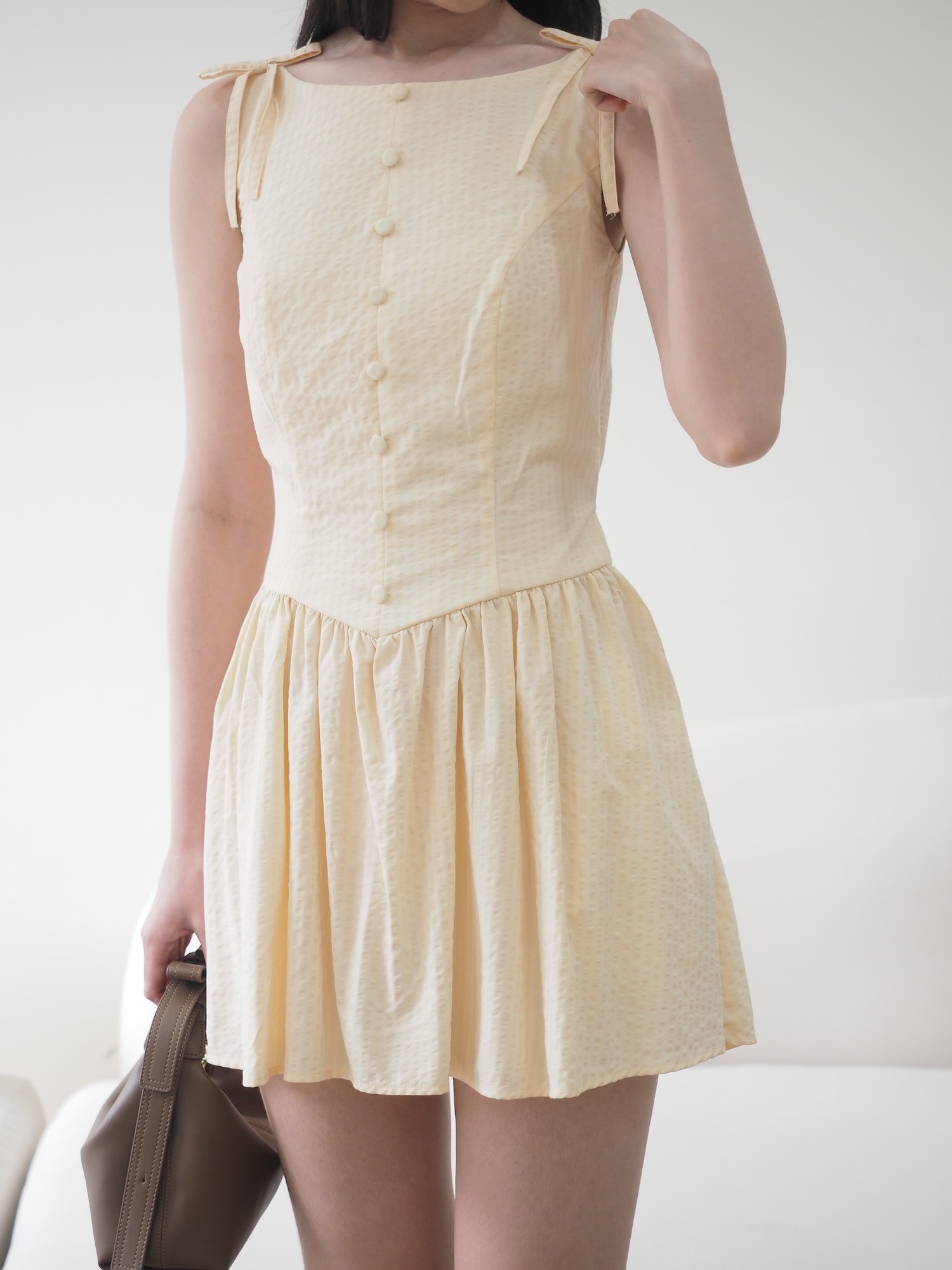 Belle Mini Dress Butter Yellow