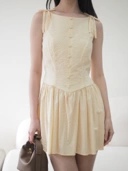 Belle Mini Dress Butter Yellow