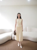 Belle Long Dress Butter Yellow