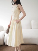 Belle Long Dress Butter Yellow