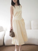 Belle Long Dress Butter Yellow