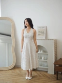 Poka Dress In White